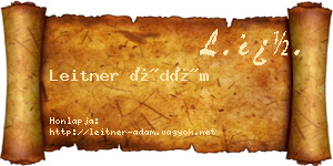Leitner Ádám névjegykártya